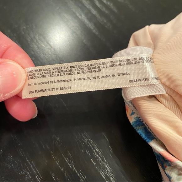 Anthropologie Mermaid Lace Front Floral One Piece Maillot Swimsuit, Medium M - Picture 9 of 9